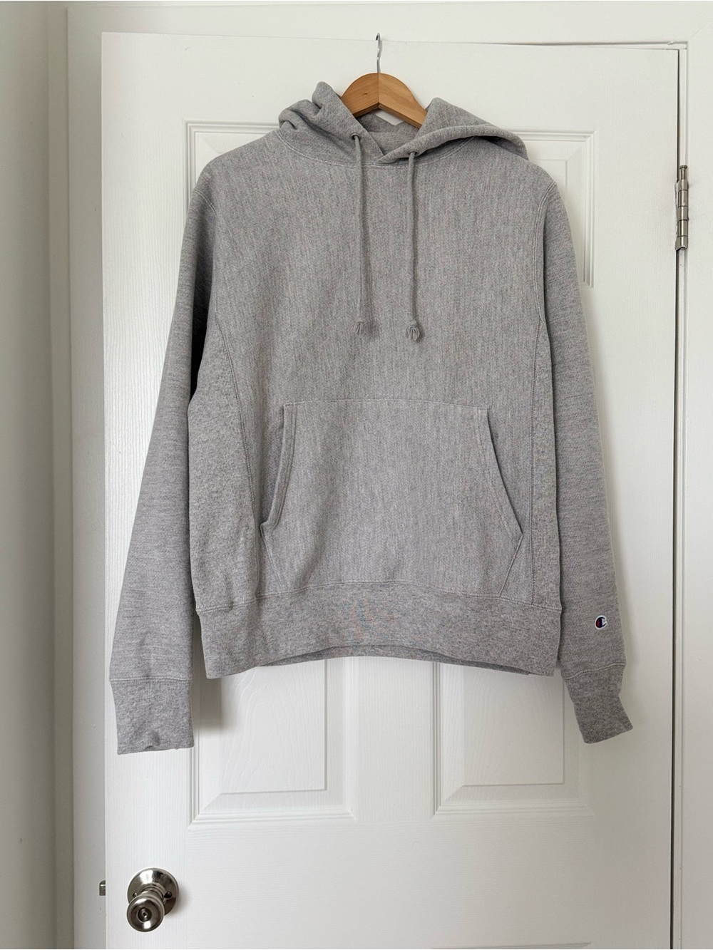 Champion Gray Pullover Hoodie with Kangaroo Pocket